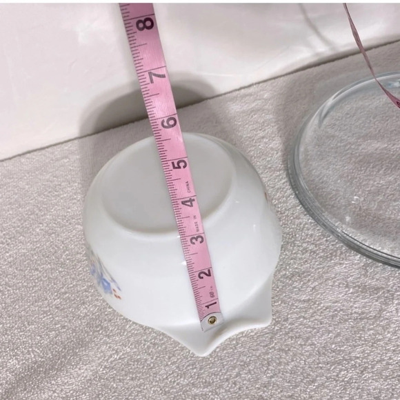 Vintage England Pyrex Blue Iris Casserole Dishes X2 W  One Lid - Picture 16 of 16